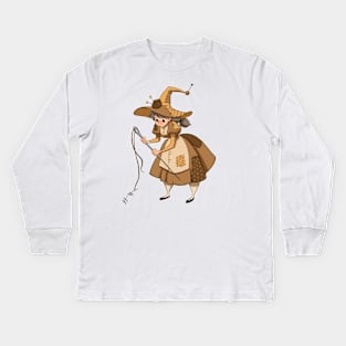 seamstress witch Kids Long Sleeve T-Shirt